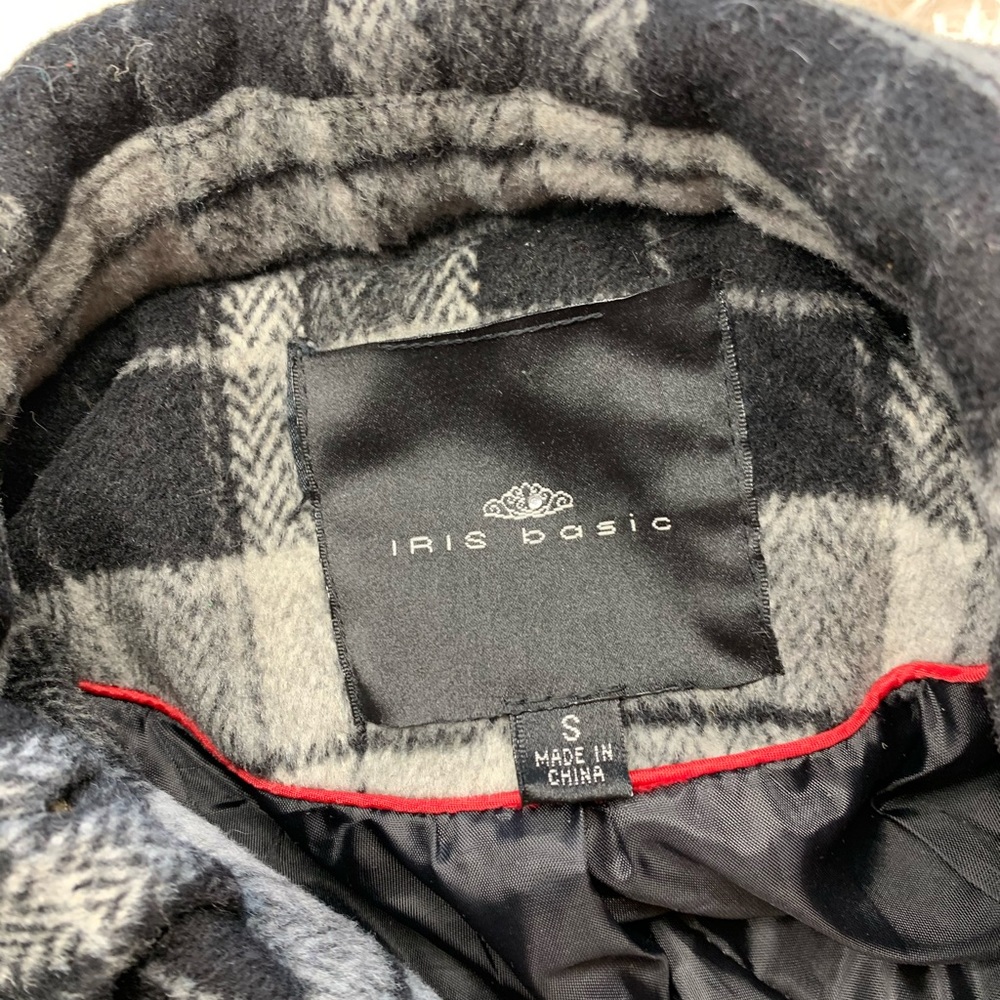 Iris Basic Plaid Coat - image 2